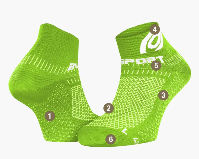 Socks Loght 3D green/white